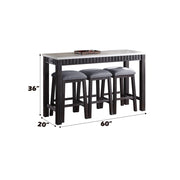 Necalli 4PC Pack Counter Height Table Set - 72930