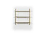 Neelix Triple Shelf in Walnut-Yellow - 760-NEE-MT191102