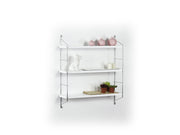 Neelix Triple Shelf in Walnut-Yellow - 760-NEE-MT191102