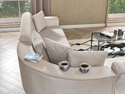 Nefes Sectional Sofa in Cream - 200-SER-NEF-VELVET938-S