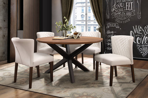 Nelina Walnut/Espresso Round Dining Set - DMV FurnitureDining Room Set