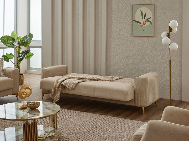 Neo Convertible Loveseat in Beige - 200-SIM-NEO-GIRNE03-2