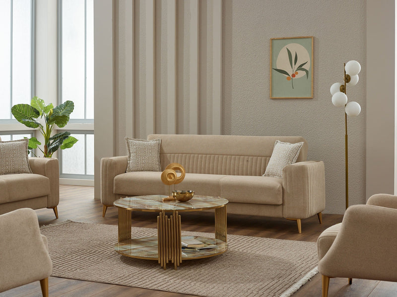 Neo Convertible Loveseat in Beige - 200-SIM-NEO-GIRNE03-2