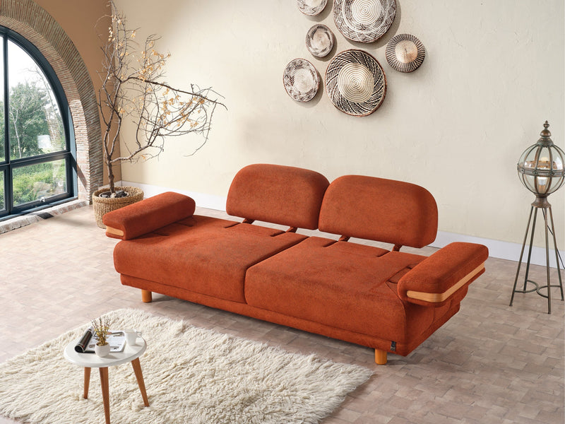 Neo Mustang 4-pieces (2 Sofa & 2 Chair) Livingroom in White - Brick - 200-ELIF-NEOM-A184-3311