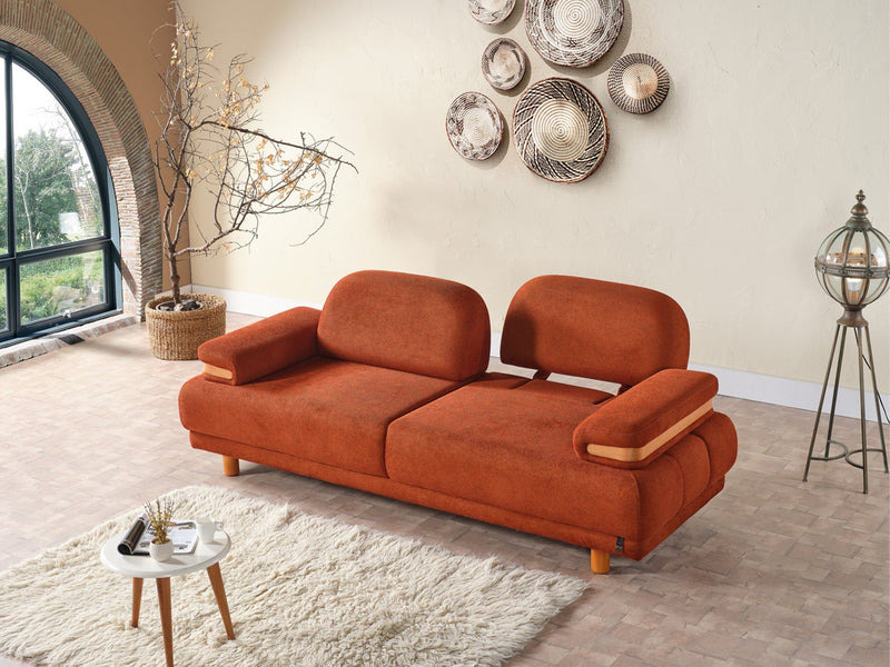 Neo Mustang 4-pieces (2 Sofa & 2 Chair) Livingroom in White - Brick - 200-ELIF-NEOM-A184-3311