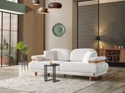 Neo Mustang 4-pieces (2 Sofa & 2 Chair) Livingroom in White - Brick - 200-ELIF-NEOM-A184-3311