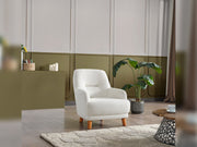 Neo Mustang 4-pieces (2 Sofa & 2 Chair) Livingroom in White - Brick - 200-ELIF-NEOM-A184-3311