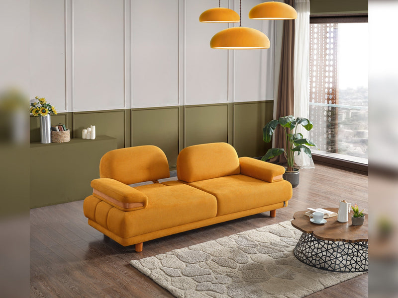 Neo Mustang Convertible Sofa in Cream - 200-ELIF-NEOM-A183-3