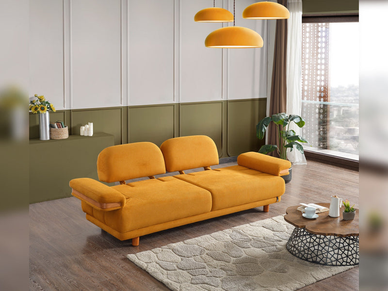 Neo Mustang Convertible Sofa in Cream - 200-ELIF-NEOM-A183-3
