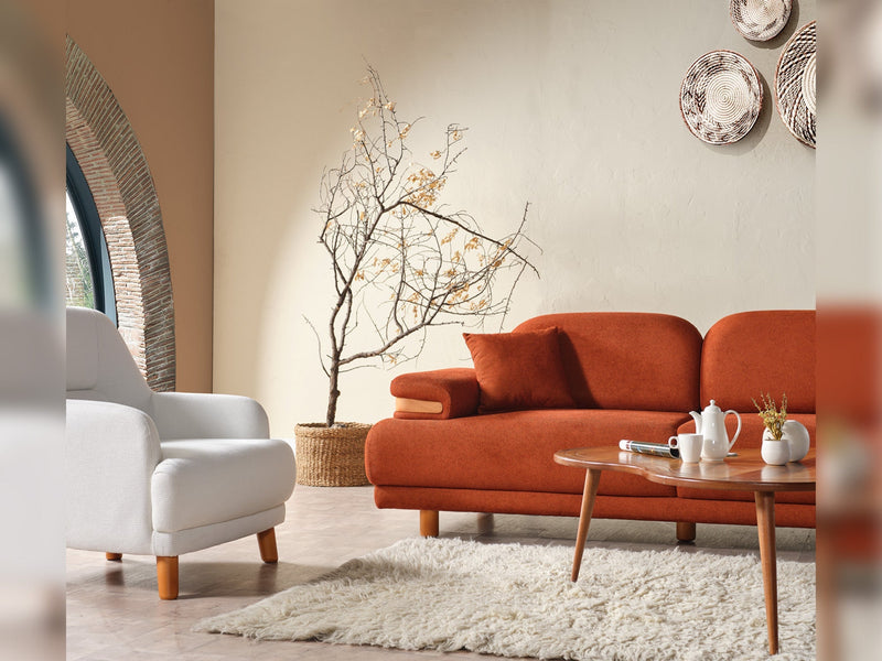 Neo Mustang Convertible Sofa in Yellow - 200-ELIF-NEOM-A185-3