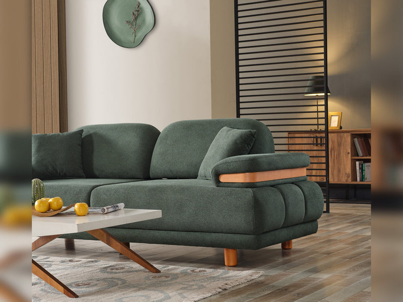 Neo Mustang Convertible Sofa in Yellow - 200-ELIF-NEOM-A185-3