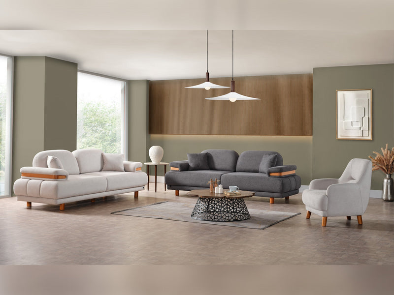 Neo Mustang Convertible Sofa in Yellow - 200-ELIF-NEOM-A185-3