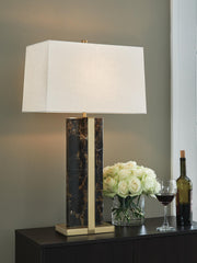 Neonish Black/Gold Finish Table Lamp - L428984