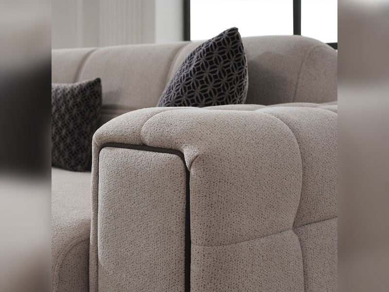 Nero 3-pieces (Sofa & Loveseat & Chair) Livingroom Set Light Grey in Light Grey - 101-NER-GIR02-321