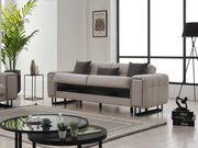 Nero 3-pieces (Sofa & Loveseat & Chair) Livingroom Set Light Grey in Light Grey - 101-NER-GIR02-321