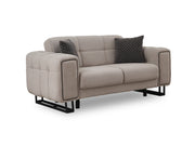 Nero Convertible Loveseat Light Grey in Light Grey - 101-NER-GIR02-2