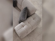 Nero Convertible Loveseat Light Grey in Light Grey - 101-NER-GIR02-2