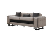 Nero Convertible Sofa Light Grey in Light Grey - 101-NER-GIR02-3