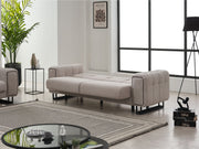 Nero Convertible Sofa Light Grey in Light Grey - 101-NER-GIR02-3