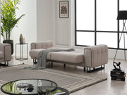 Nero Convertible Sofa Light Grey in Light Grey - 101-NER-GIR02-3