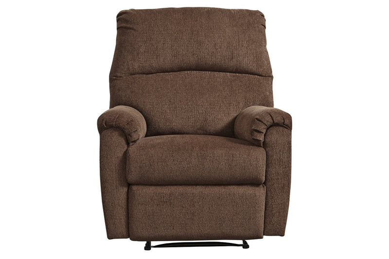 Nerviano Chocolate Recliner - DMV FurnitureRecliner