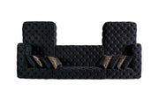 Neva Black Velvet Double Chaise Sectional - DMV FurnitureSectional