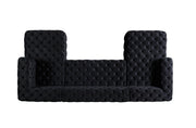 Neva Black Velvet Double Chaise Sectional - DMV FurnitureSectional