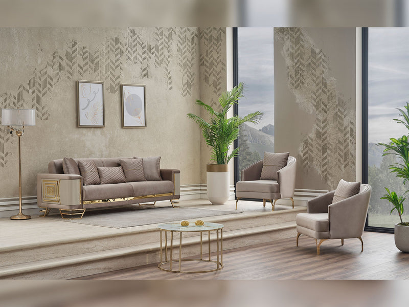Neva Chair in Light Grey - 200-SER-NEV-VELVET938-B