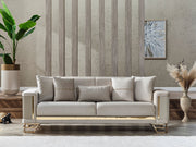 Neva Convertible Loveseat in Light Grey - 200-SER-NEV-VELVET938-2