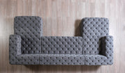 Neva Gray Velvet Double Chaise Sectional - DMV FurnitureSectional