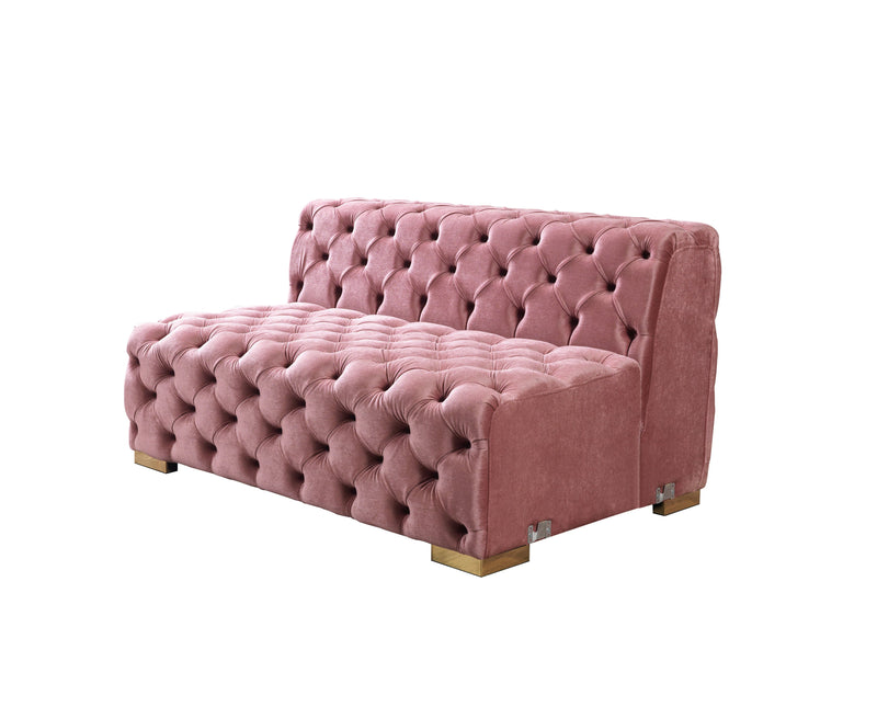 Neva Pink Velvet Double Chaise 138" Sectional [ETA: 8/23] - DMV FurnitureSectional