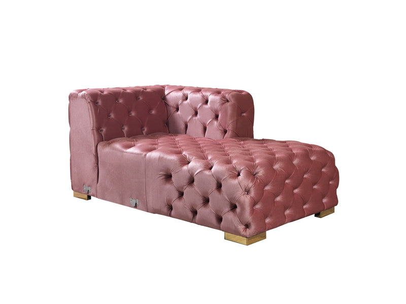 Neva Pink Velvet Double Chaise 138" Sectional [ETA: 8/23] - DMV FurnitureSectional