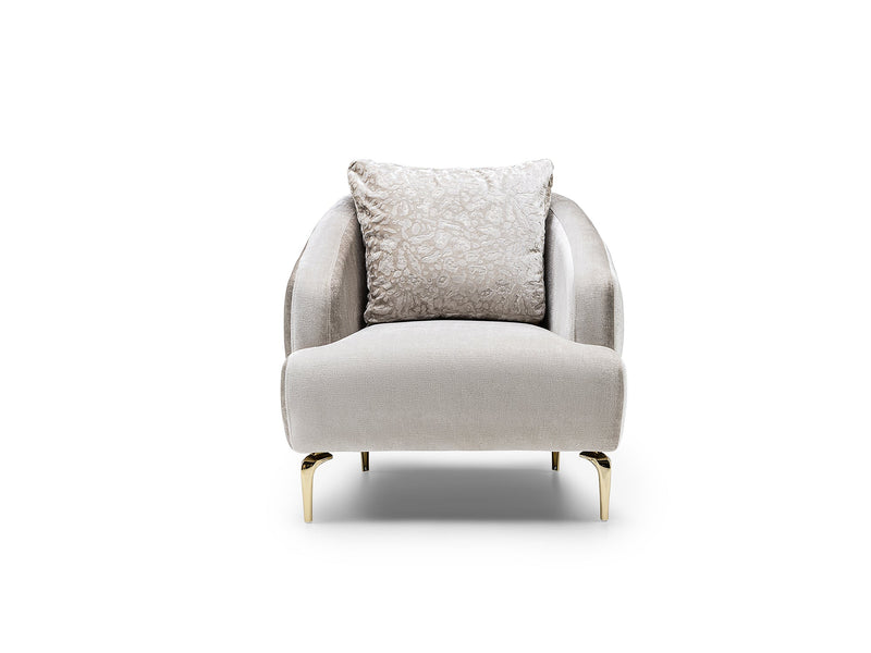 Nevada 3-pieces (Sofa & Loveseat & Chair) Livingroom Set in Beige - 200-ST-NEV-FLORIA07-321
