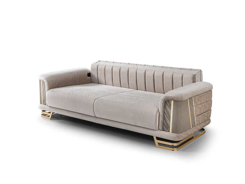 Nevada Convertible Sofa in Beige - 200-ST-NEV-FLORIA07-3