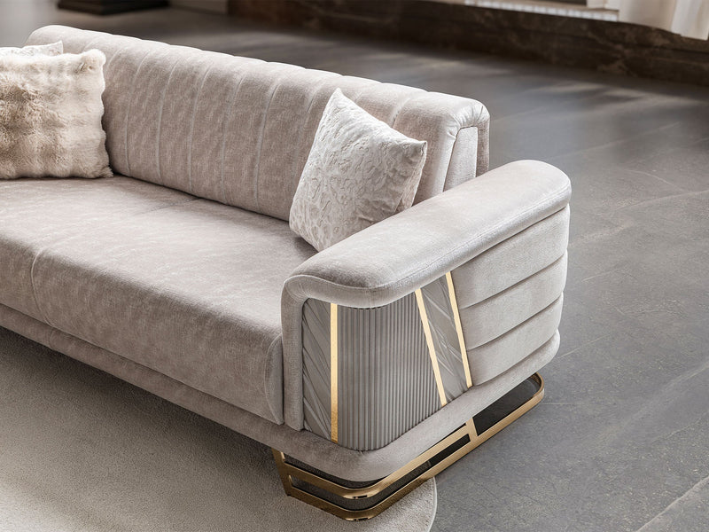Nevada Convertible Sofa in Beige - 200-ST-NEV-FLORIA07-3