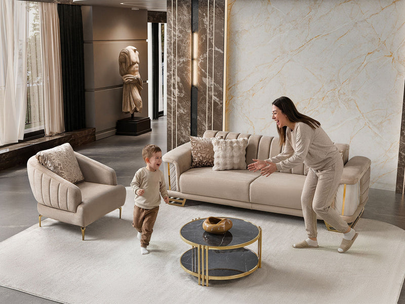 Nevada Convertible Sofa in Cream - 200-ST-NEV-KENZO20-3