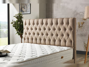 Nevada Storage Bed With Headboard Cream - Full in Cream - 110-NEV-CREAM-140-SB