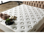 Nevada Storage Bed With Headboard Cream - Queen in Cream - 110-NEV-CREAM-150-SB