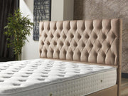 Nevada Storage Bed With Headboard Cream - Twin in Cream - 110-NEV-CREAM-100-SB