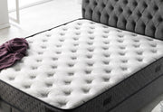 Nevada Storage Bed With Headboard Grey - Full in Grey - 110-NEV-GREY-140-SB