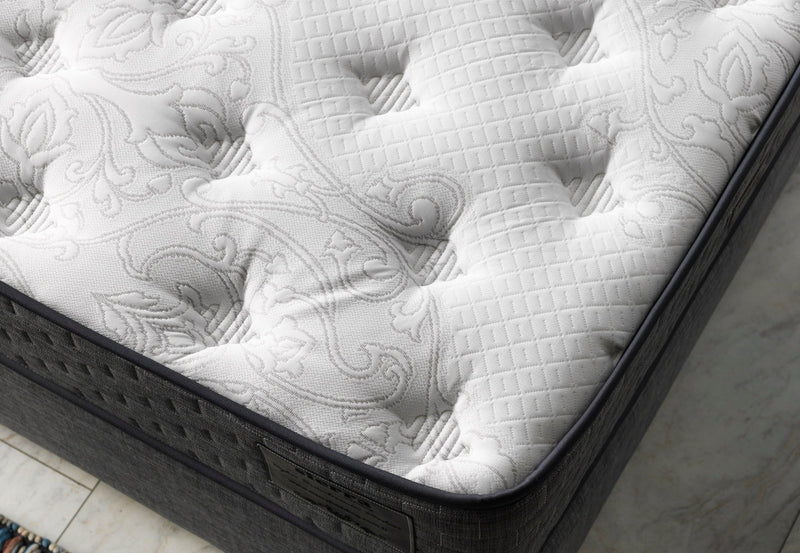 Nevada Storage Bed With Headboard Grey - Queen in Grey - 110-NEV-GREY-150-SB