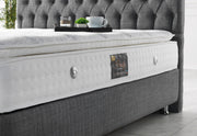 Nevada Storage Bed With Headboard Grey - Twin in Grey - 110-NEV-GREY-100-SB