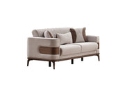 New Mood 3-pieces (Sofa & Loveseat & Chair) Livingroom Set Cream in Cream - 101-MOO-SOFT01-321