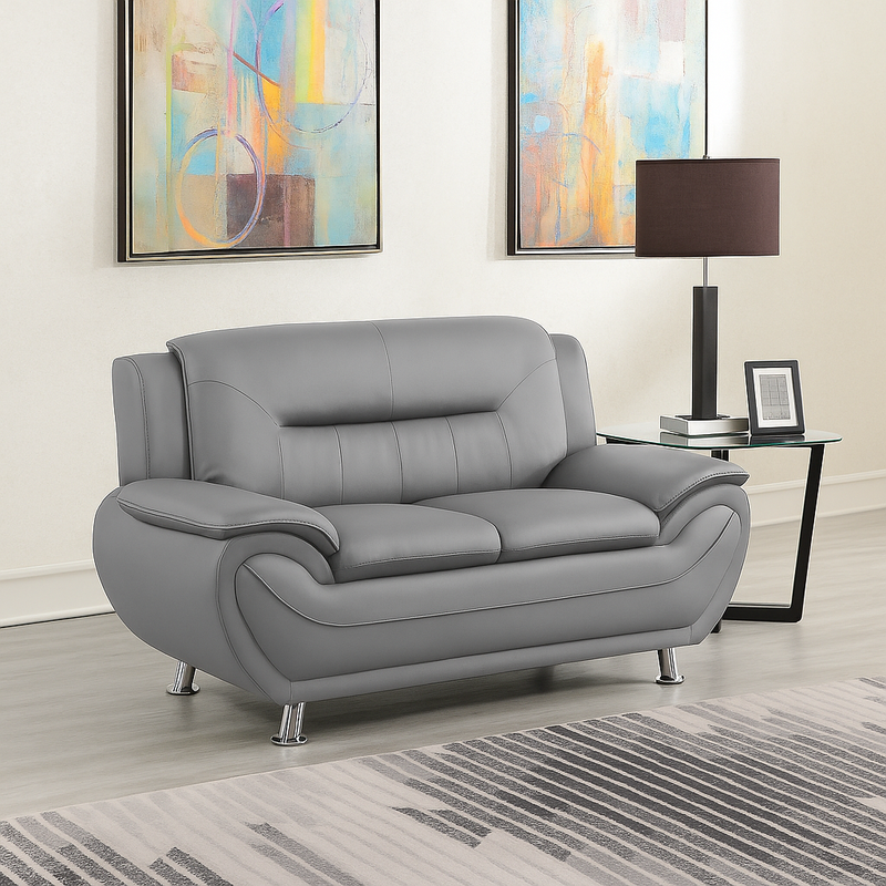 New York Gray Loveseat - NEW-YORK-GRY-LS