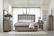 Newell Light Brown Upholstered Panel Bedroom Set - DMV FurnitureBedroom Set