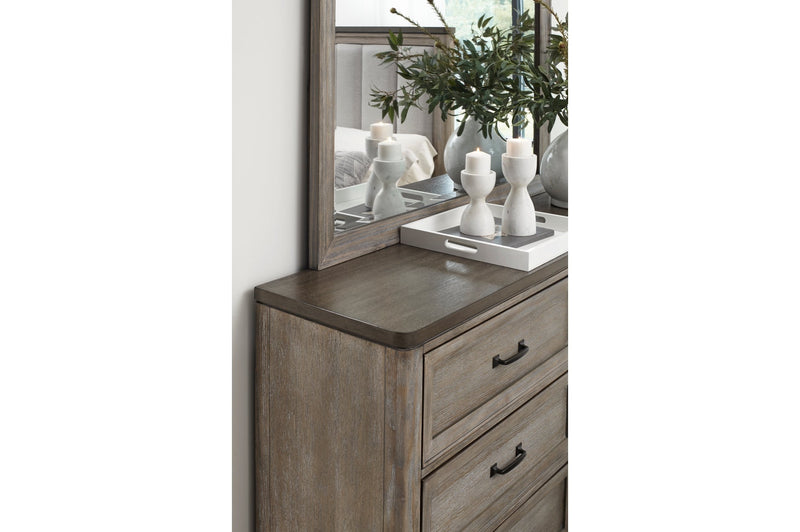 Newell Light Brown Upholstered Panel Bedroom Set - DMV FurnitureBedroom Set