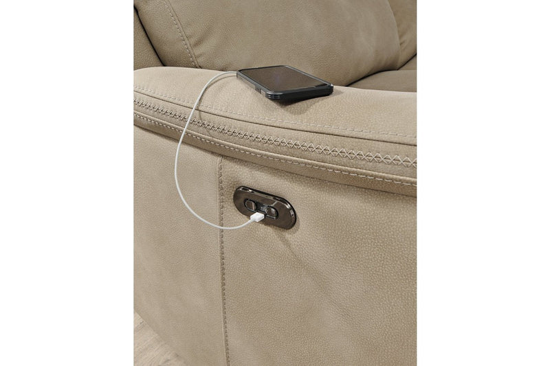 Next - Gen DuraPella Sand Power Reclining Sofa - DMV FurniturePower Reclining Sofa