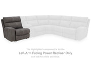 Next-Gen DuraPella Slate Left-Arm Facing Power Recliner - 6100358