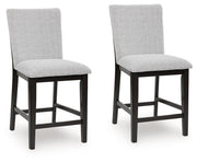 Neymorton Dark Grayish Brown Counter Height Barstool (Set of 2) - D618-124X2