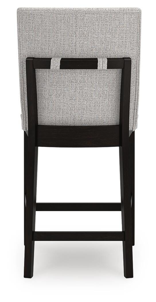 Neymorton Dark Grayish Brown Counter Height Barstool (Set of 2) - D618-124X2